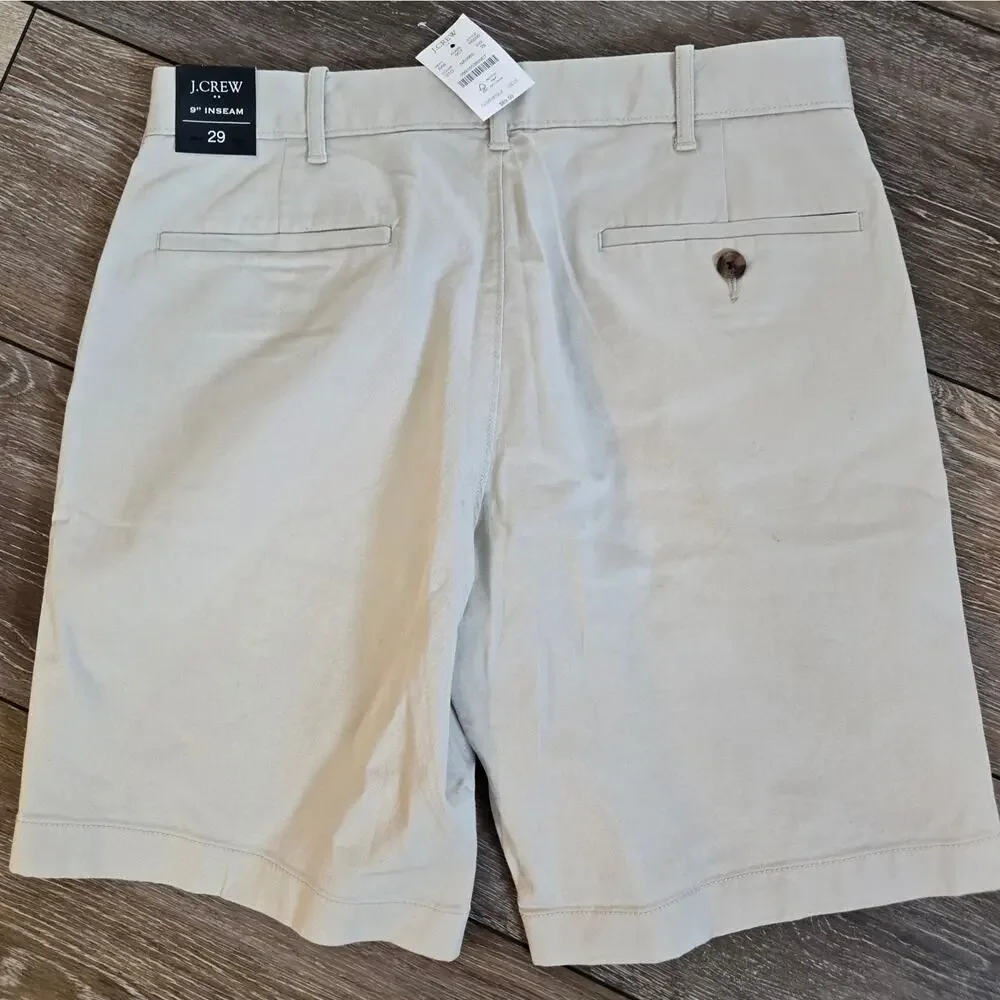 NEW J Crew Men's Khaki Shorts Size 29  Inseam 9